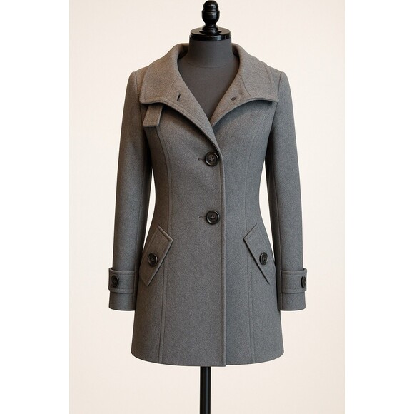 Kristen Blake Wool-Blend Peacoat Jacket Women’s Size M – Classic Mid-Length - Picture 1 of 6